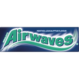 AIRWAVES Menthol & Eucalyptus flavour Sugar Free Chewing Gum 10 Pieces image